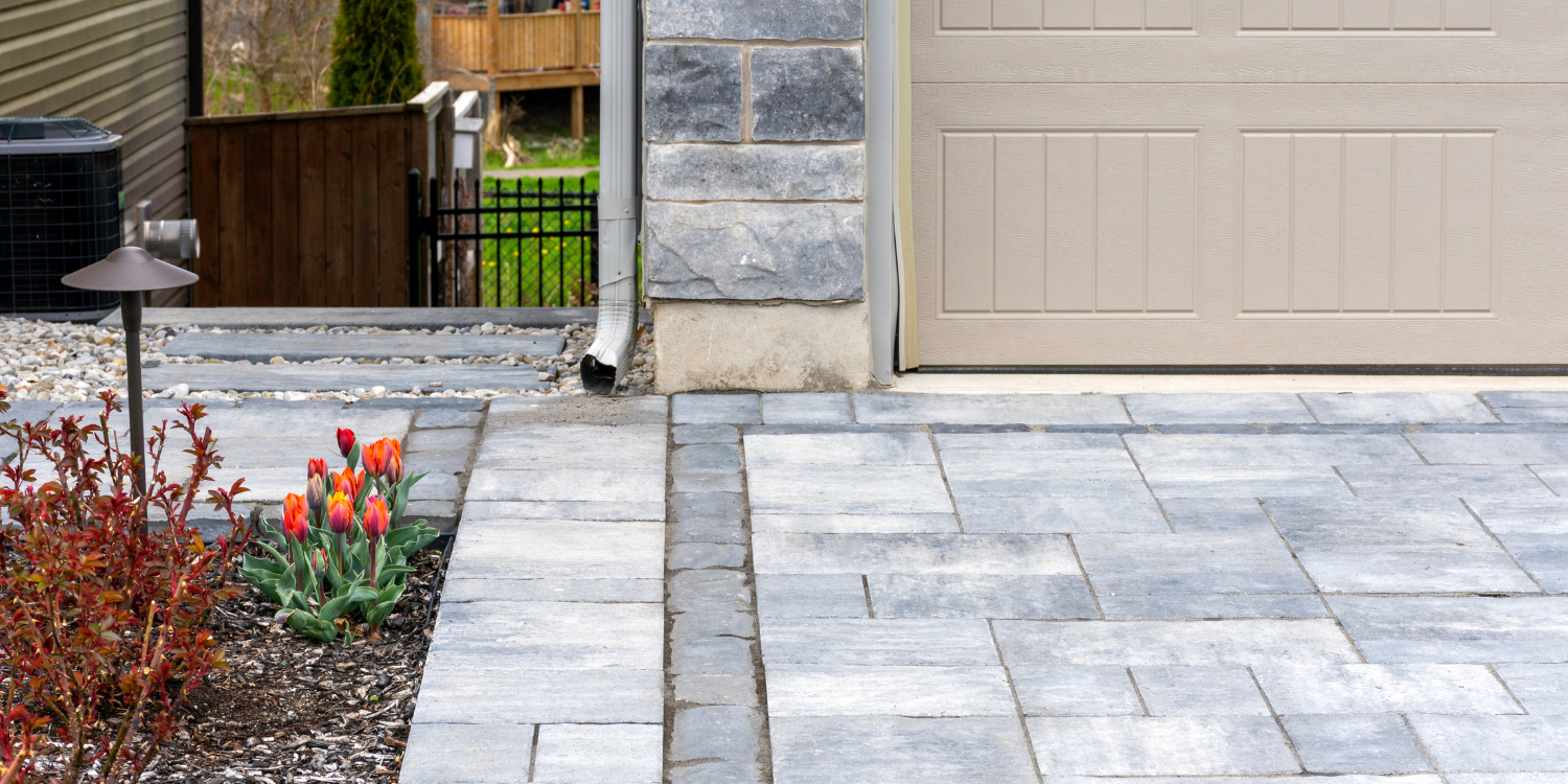 Interlocking Driveway & Pathway in Grey interlocking stones - 3 Must-Do Maintenance Steps for Your Interlocking Stones 